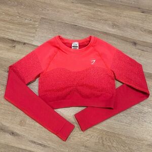 Gymshark Red Crop Top